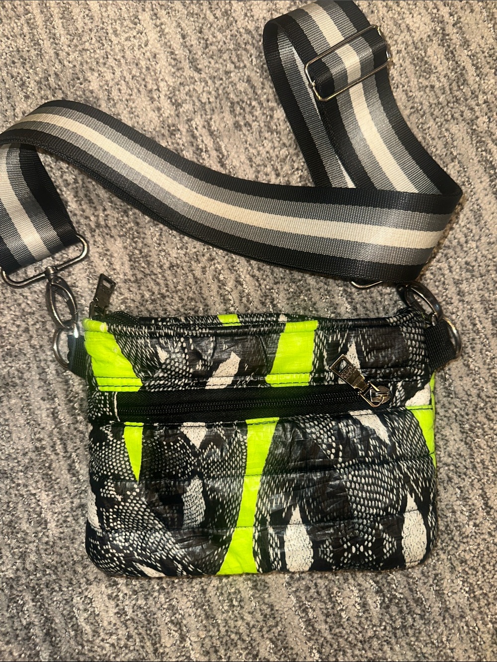 THINK ROYLN Neon Medusa Quilted Crossbody Bag